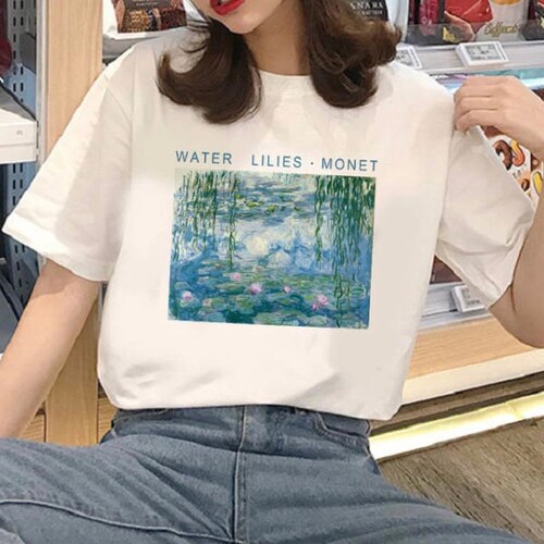 monet water lilies shirt