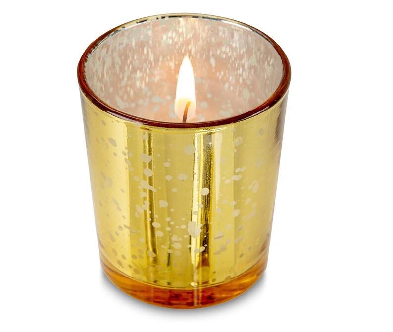 Citronella Scented Glass Votive Candles Made With Essential Oils set of
