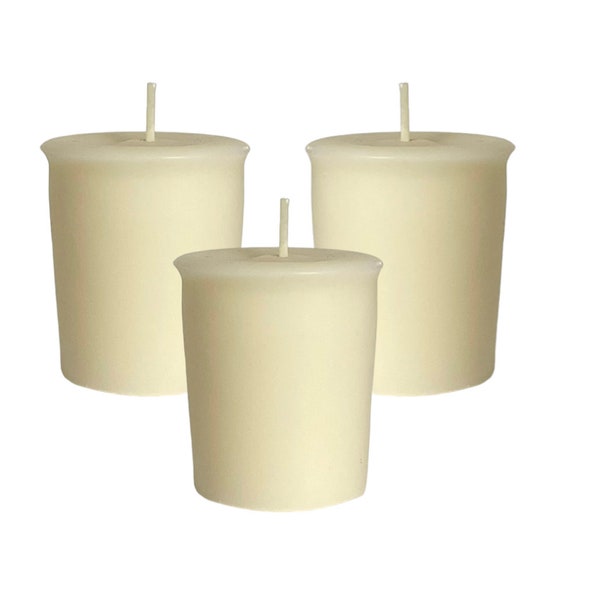 Hand-Made 15-Hour Scented Votive Candles (Set of 9) made with Essential Oils and Natural wax. Votive Collection - Made in USA