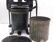 Antique Enterprise MFG Co. 4 Quart No. 25 Fruit Cider Lard Sausage Press