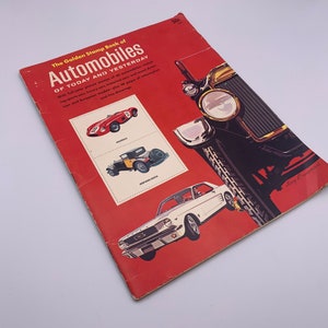 Vintage The Golden Stamp Book of Automobiles of Today and Yesterday 1966