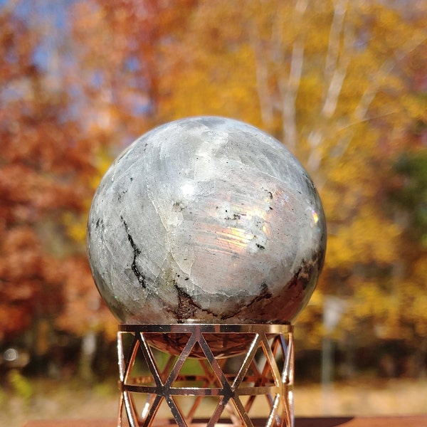 Stone Sphere Stand Etsy