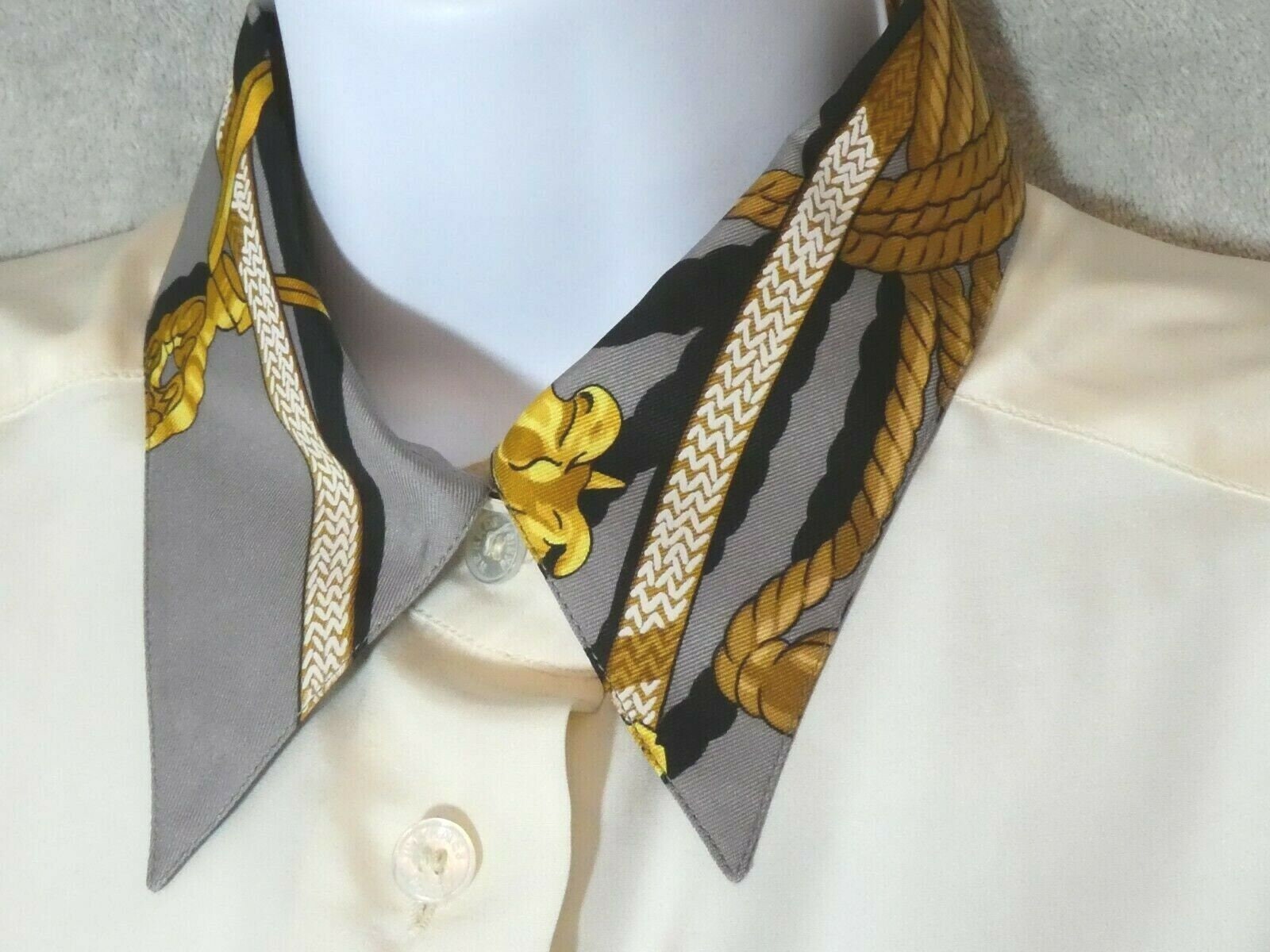Hermes Silk Shirt - Etsy Hermes Silk Shirt - Etsy