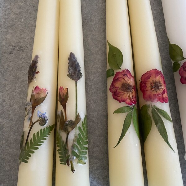 Flower Candlesticks Etsy
