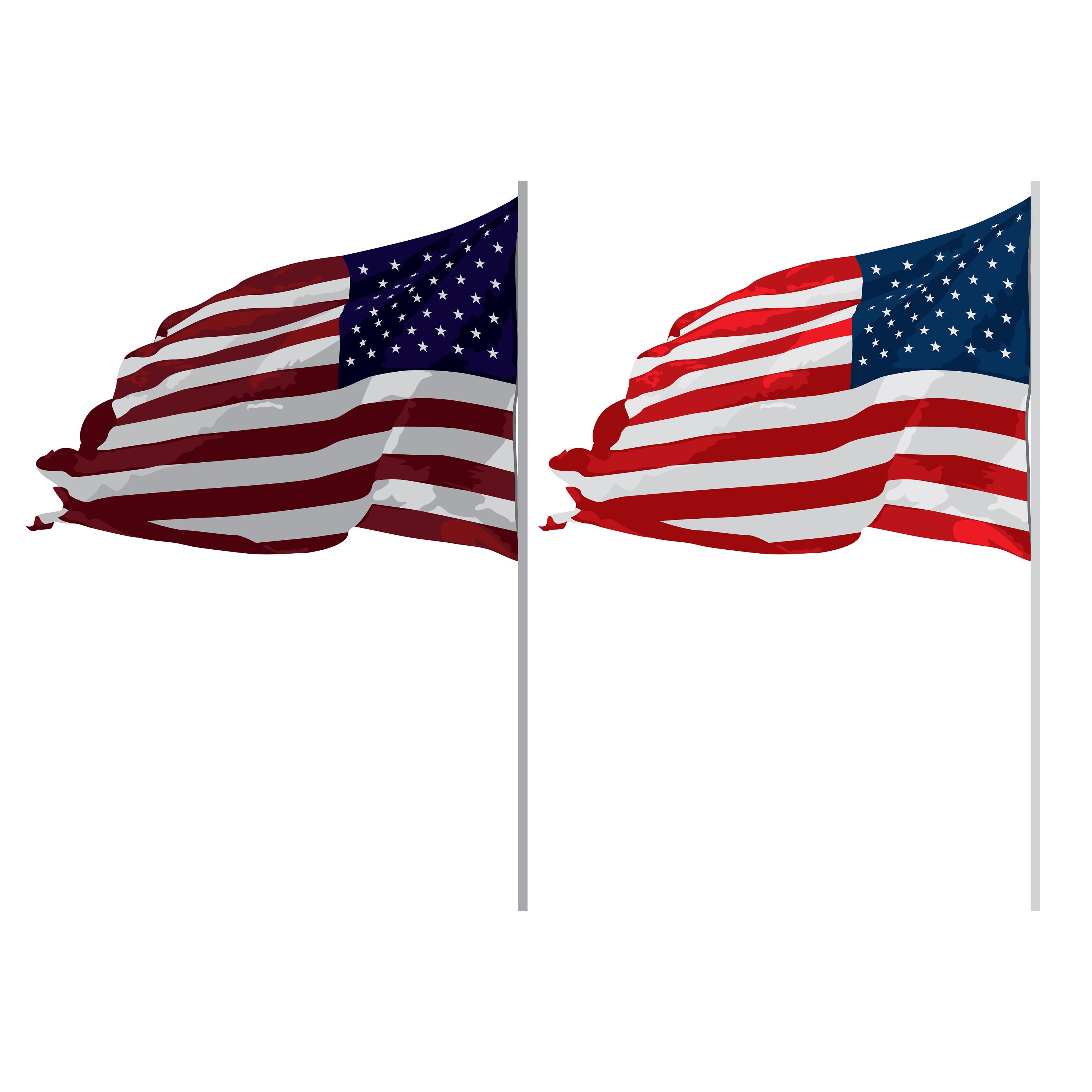 American Flag Waving Stencil Durable & Reusable Stencils 7x4 Inch FREE  SHIPPING