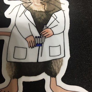 Lab Rat Vinyl Sticker 2 Inch - Etsy