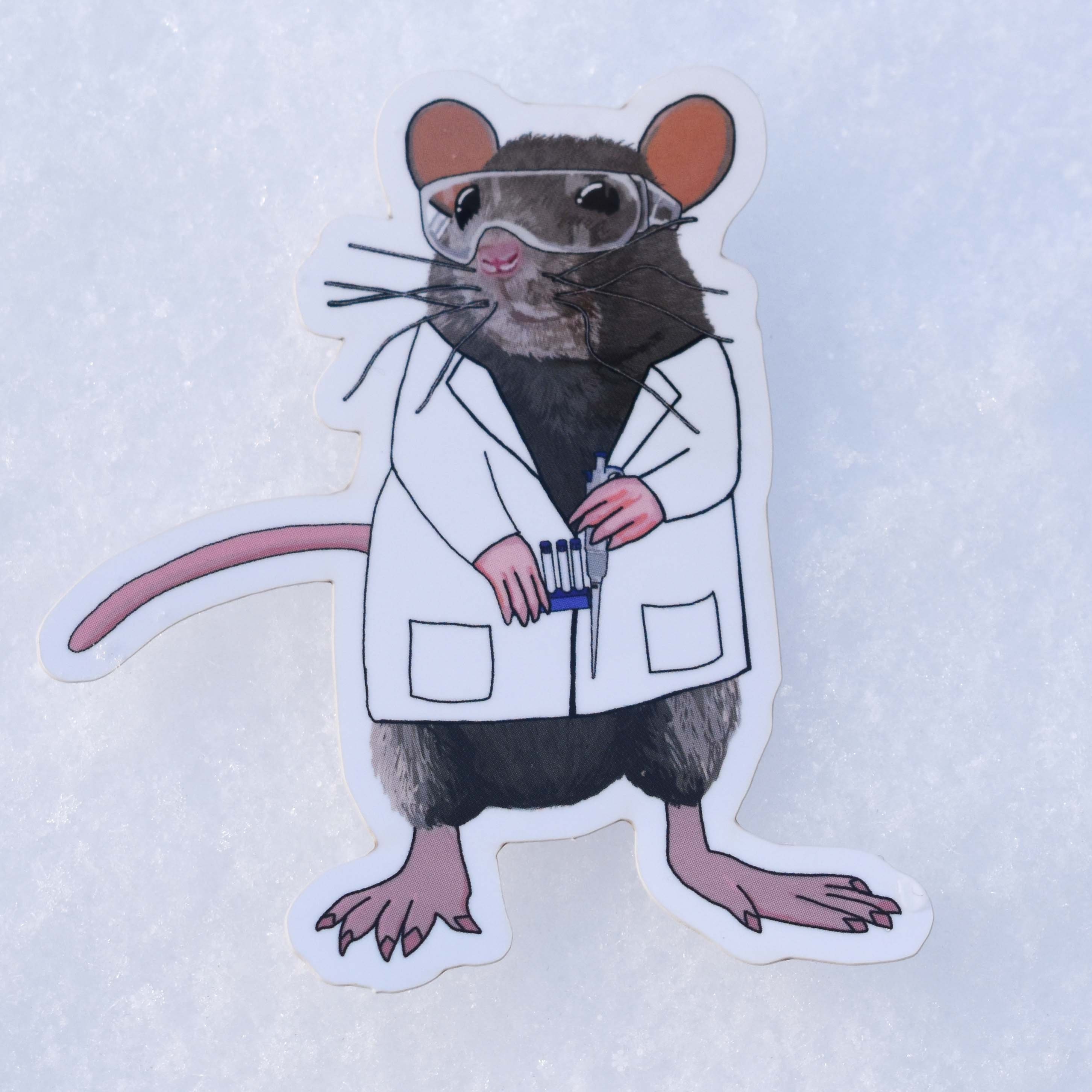 Lab Rat Vinyl Sticker Etsy