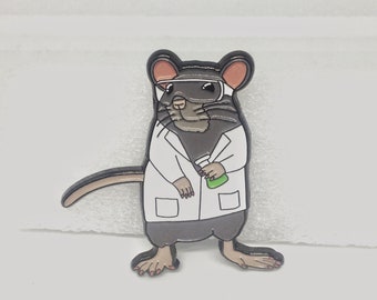 Lab Rat Enamel Pin