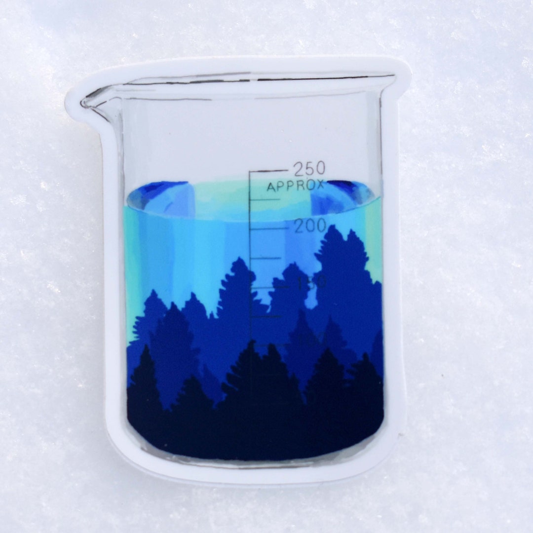 Forest Beaker Vinyl Sticker - Etsy