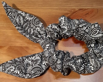 Large Bunny Ear Scrunchies, Gifts for Her, Hair Ties
