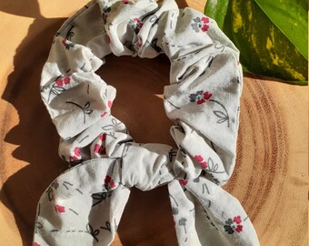 Large Bunny Ear Scrunchies, Gifts for Her, Hair Ties