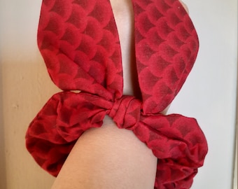 Large Bunny Ear Scrunchies, Gifts for Her, Hair Ties