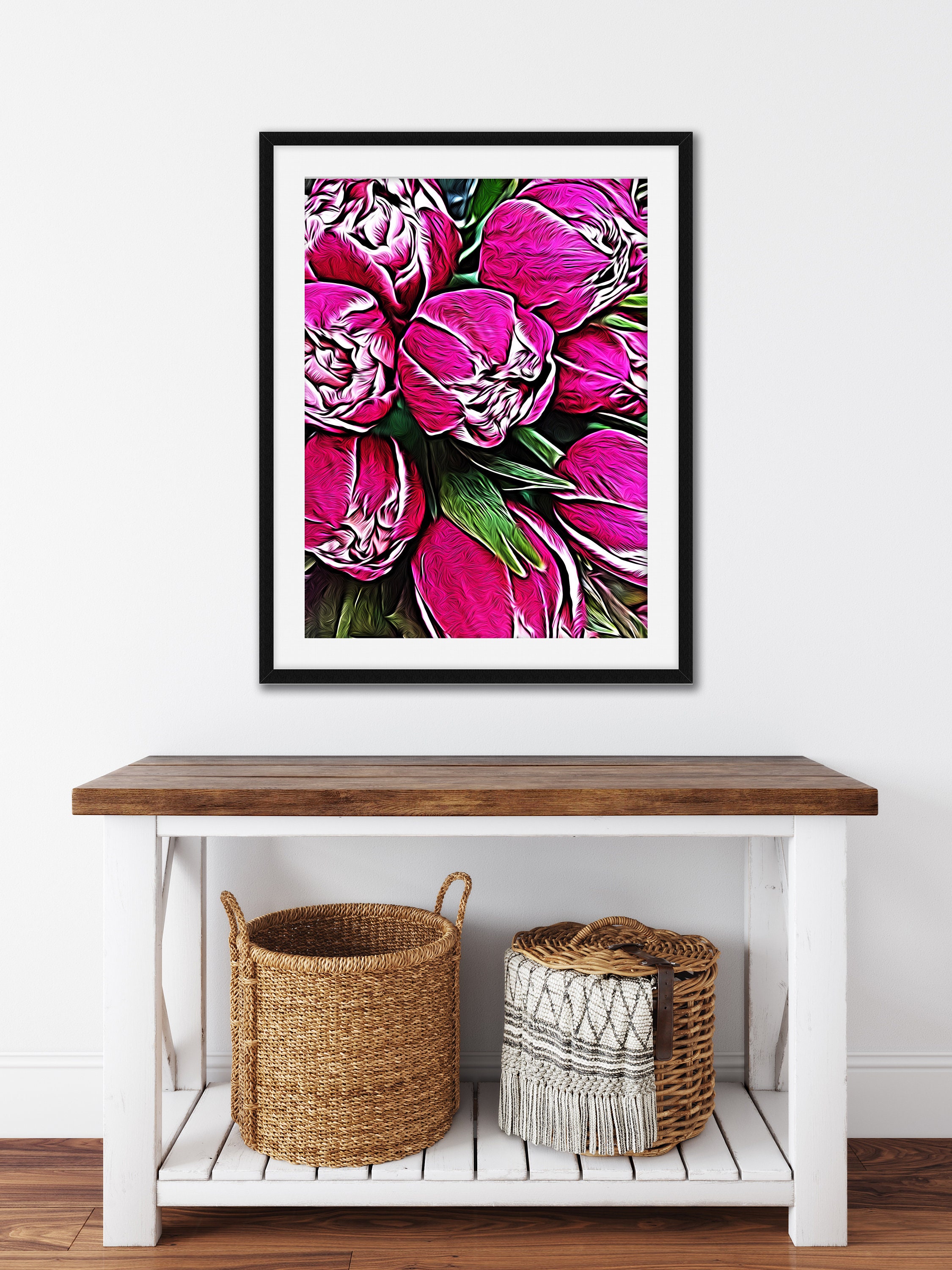 Tulips Print Floral Wall Art Floral Wall Decor Flower Art - Etsy