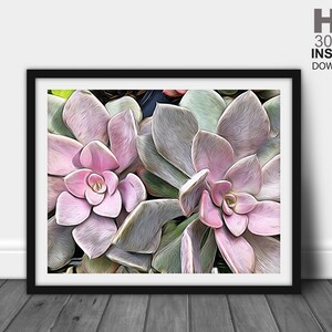 Cactus Succulents, Floral Wall Art, Floral Wall Decor, Flower Art Prints, Flower Wall Decor, Flower Wall Art