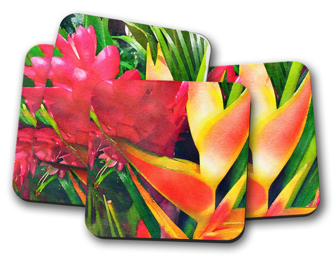 Tropical Flowers Wall Decor, Flower Wall Decor, Flower Wall Art, Floral