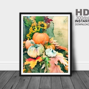 Pumpkin Print, Gord Art Prints, Vegetable Wall Decor, Pumpkin Wall Art, Fruit Wall Art, Pumpkin Wall Decor