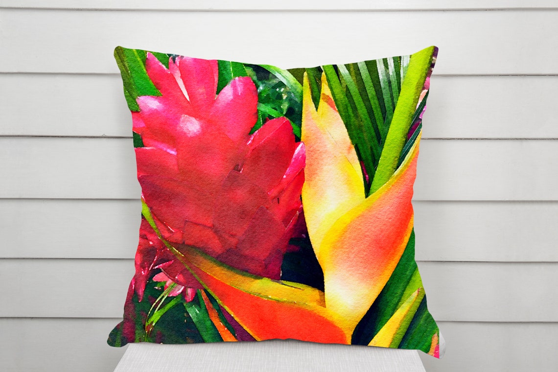Tropical Flowers Wall Decor, Flower Wall Decor, Flower Wall Art, Floral