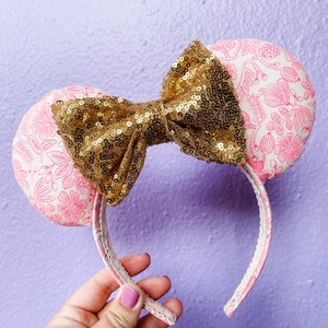 Neon Pink Floral Ears