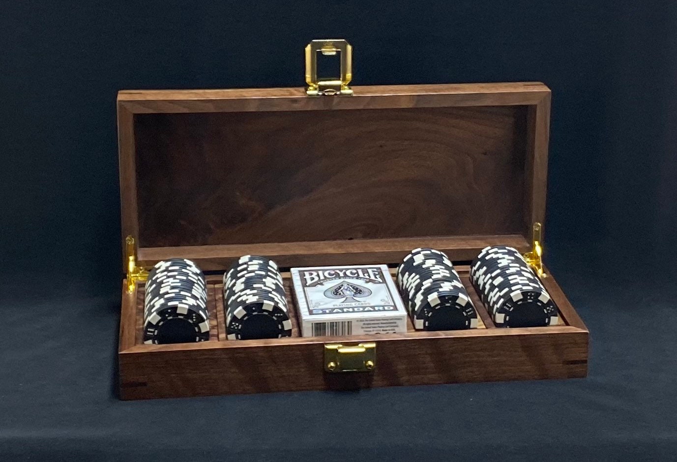 Wooden Poker Set Poker Chip Case Poker Set Customer Poker Etsy