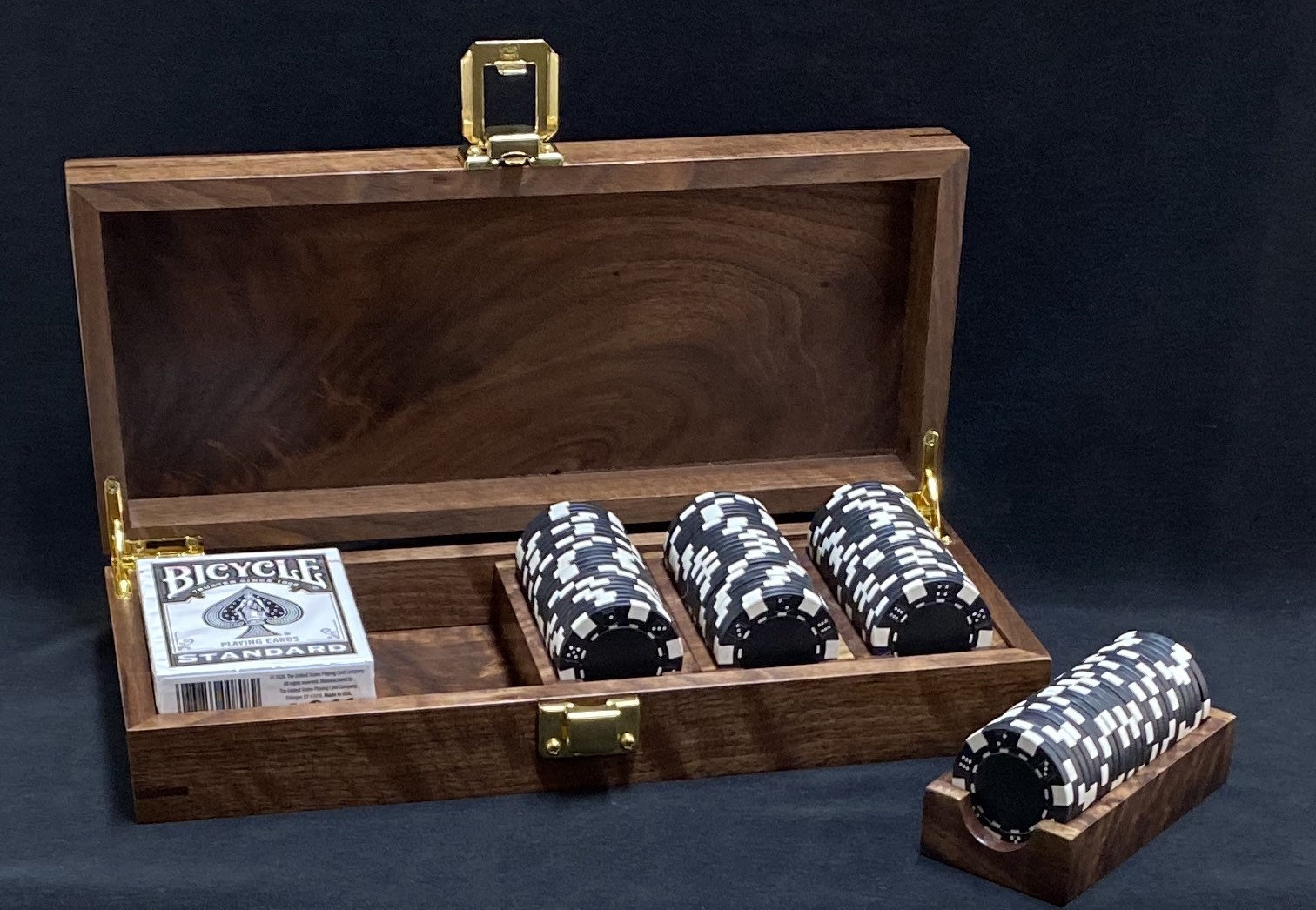 Wooden Poker Set Poker Chip Case Poker Set Customer Poker Etsy