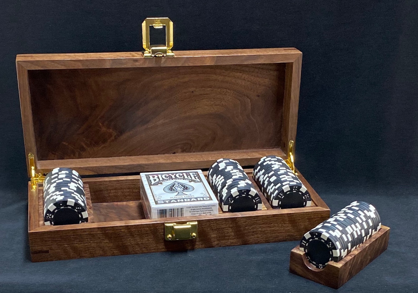 Wooden Poker Set Poker Chip Case Poker Set Customer Poker Etsy