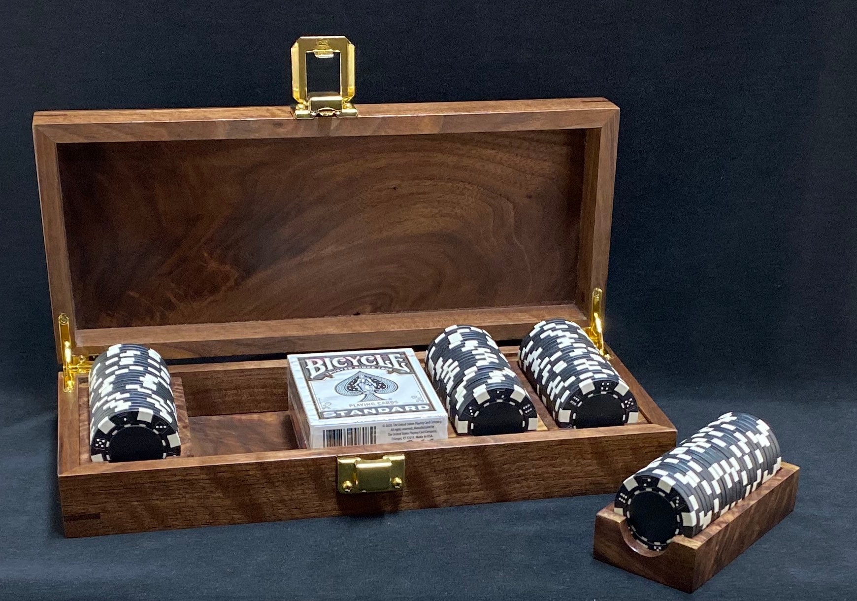 Wooden Poker Set Poker Chip Case Poker Set Customer Poker Etsy