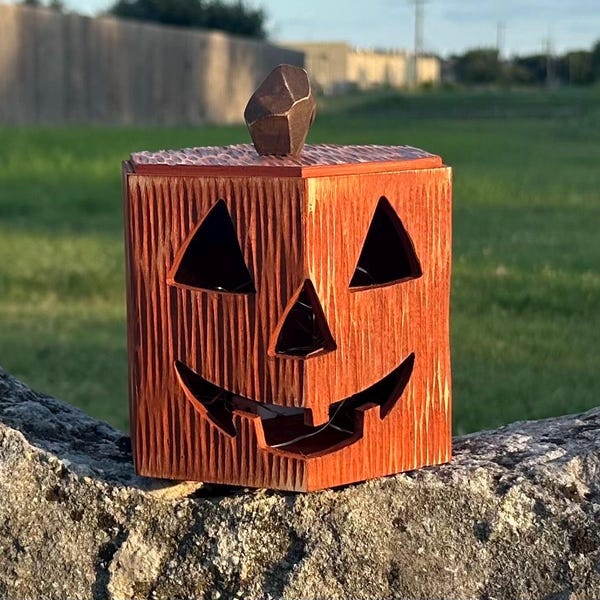 Wooden Jack O Lantern Box - Etsy