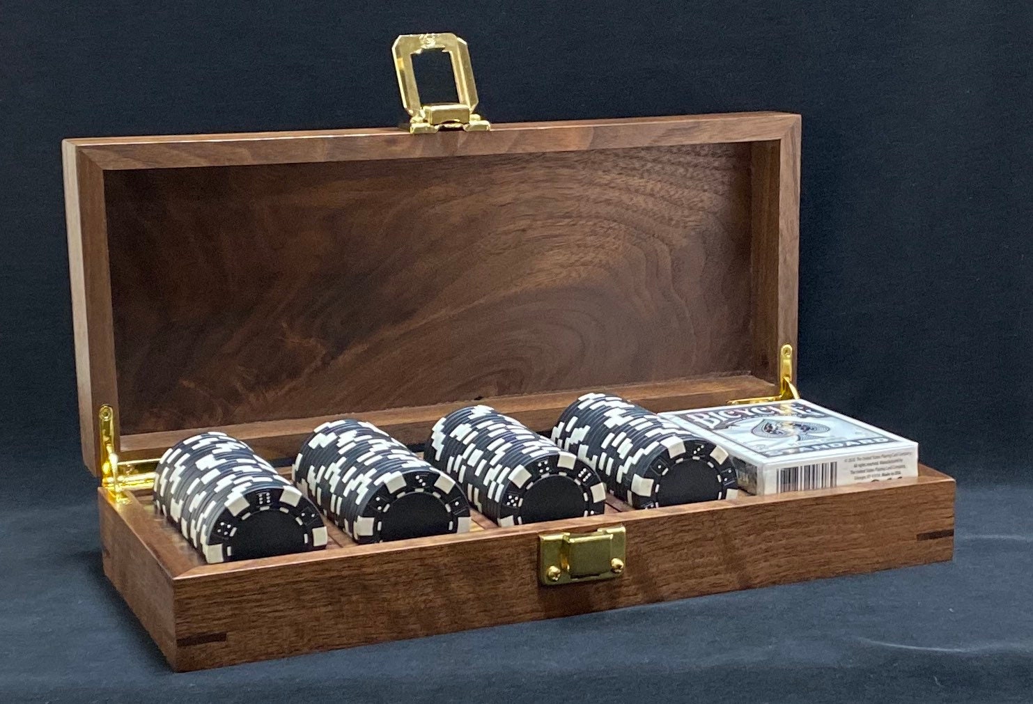 Wooden Poker Set Poker Chip Case Poker Set Customer Poker Etsy