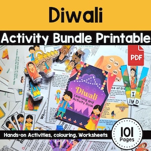 Diwali Activity pack Printable - Diwali Worksheets, colouring pages, Hands-on Activities and More