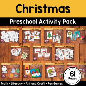Christmas Activity pack for Preschoolers
