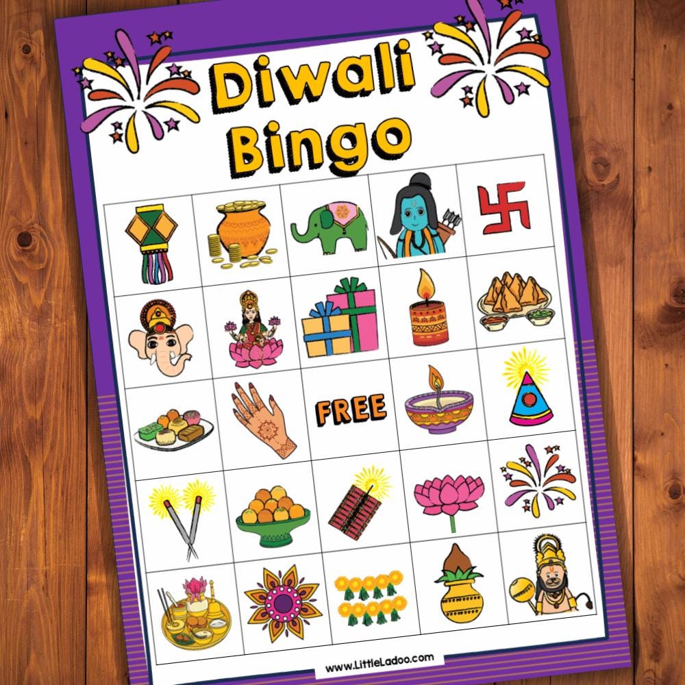 Diwali Bingo Printable - Etsy