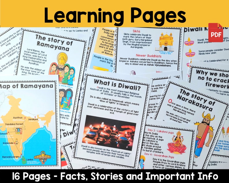 Diwali Activity Pack Printable Diwali Worksheets, Colouring Pages ...