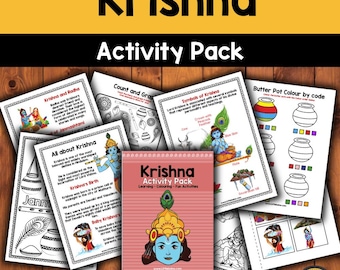 Krishna Activity Pack printable, Kanmashtami Printable, Krishna Printable