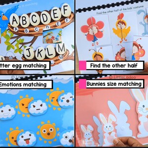Spring busy book Activities for Toddlers and preschoolers