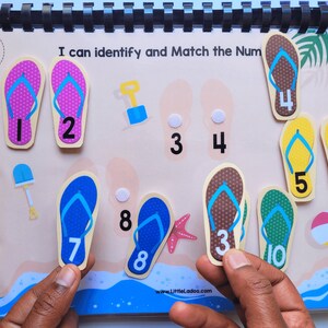 Summer Busy Book Printable, Toddler Learning Binder, Toddler Busy binder, File Folder Games , Preschool Activity Book, Printable Quiet book image 3