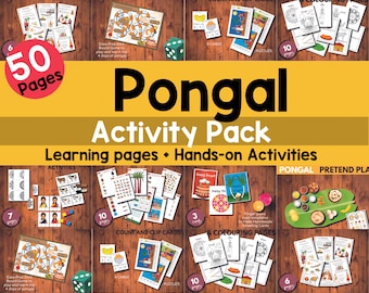 Pongal Activity Pack Printable - Worksheets, colouring pages, Learning Pages and More
