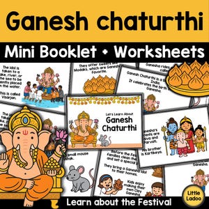Ganesh Chaturthi Activity Pack: Mini Booklet & Worksheets