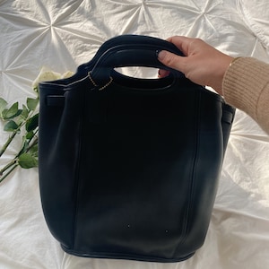 Vintage Coach Black Leather Convertible Backpack Bag 9994 90s Brands Backpack Bag Vintage Coach Black Leather Backpack  main image 3