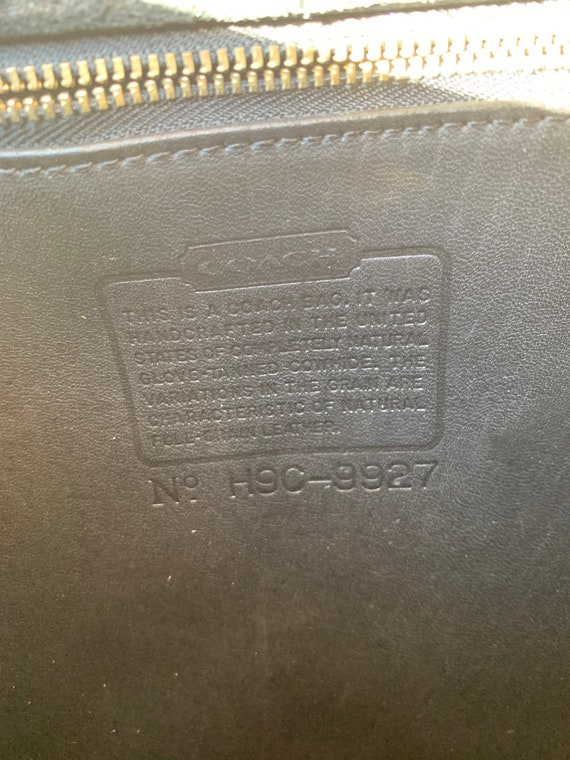 Raro Vintage Black Coach Willis Bag número de serie H9C-9927 | Etsy México