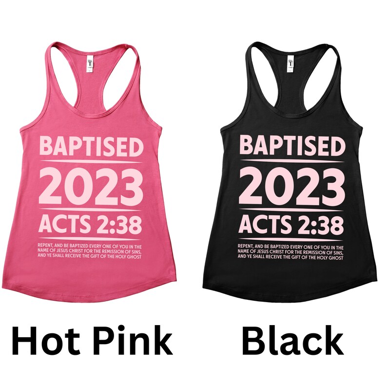 Baptism Gift, Baptism Shirt, Tank Top Shirt Baptism, Christianity Shirt