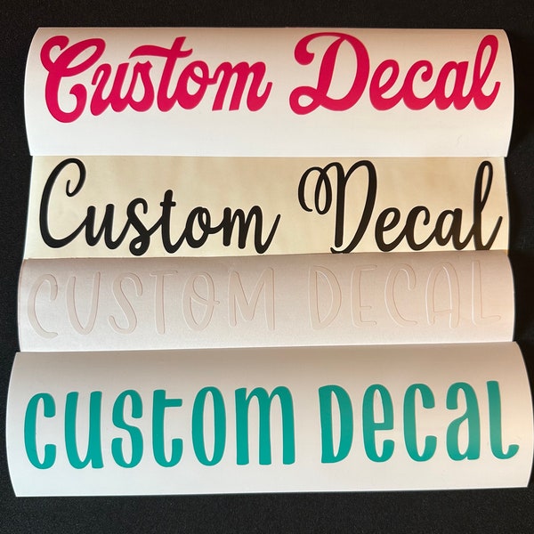 Customizable decal- Choose your font, color, and width, custom vinyl text decals, vinyl lettering, car decals, wall decals Jeep decals