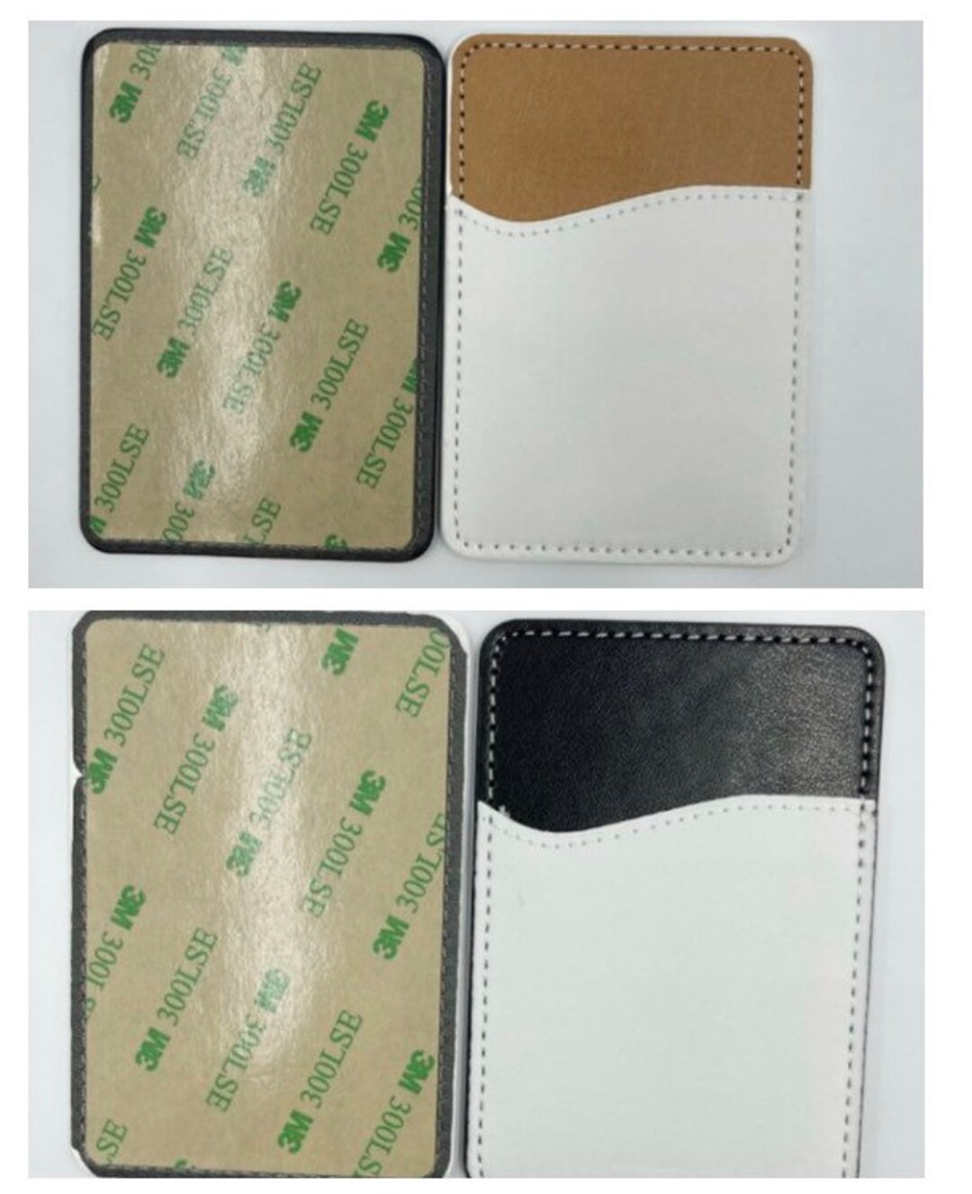 SUBLIMATION Leather Phone Card Holder Adhesive Card Phone Etsy