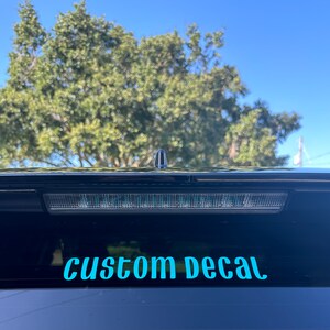 Customizable decal- Choose your font, color, and width, custom vinyl text decals, vinyl lettering, car decals, wall decals Jeep decals