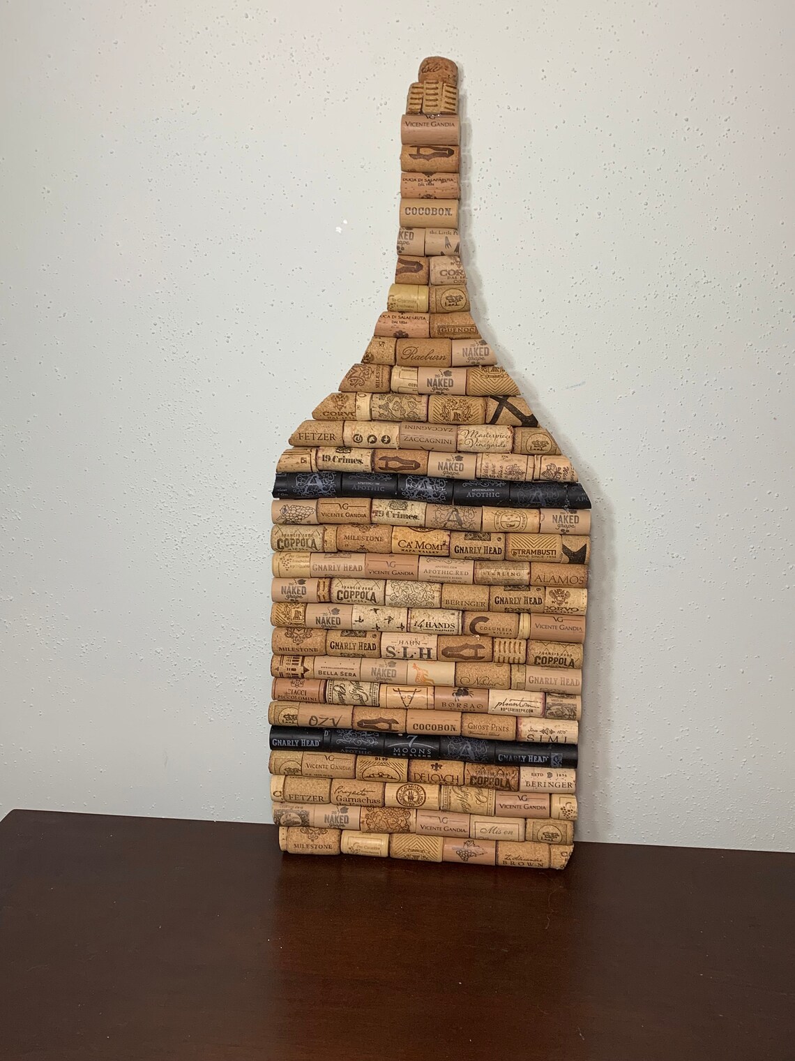 Large Wine Bottle Cork Board Etsy