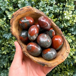 One Large Bloodstone Tumble, African Bloodstone, Bloodstone Tumbled Stone, Healing Crystal