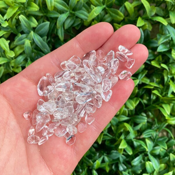 30g Bag Clear Quartz Chips, Clear Quartz Crystal Chips, Small Quartz Tumbles, Spell Ingredients, Spiritual Gifts
