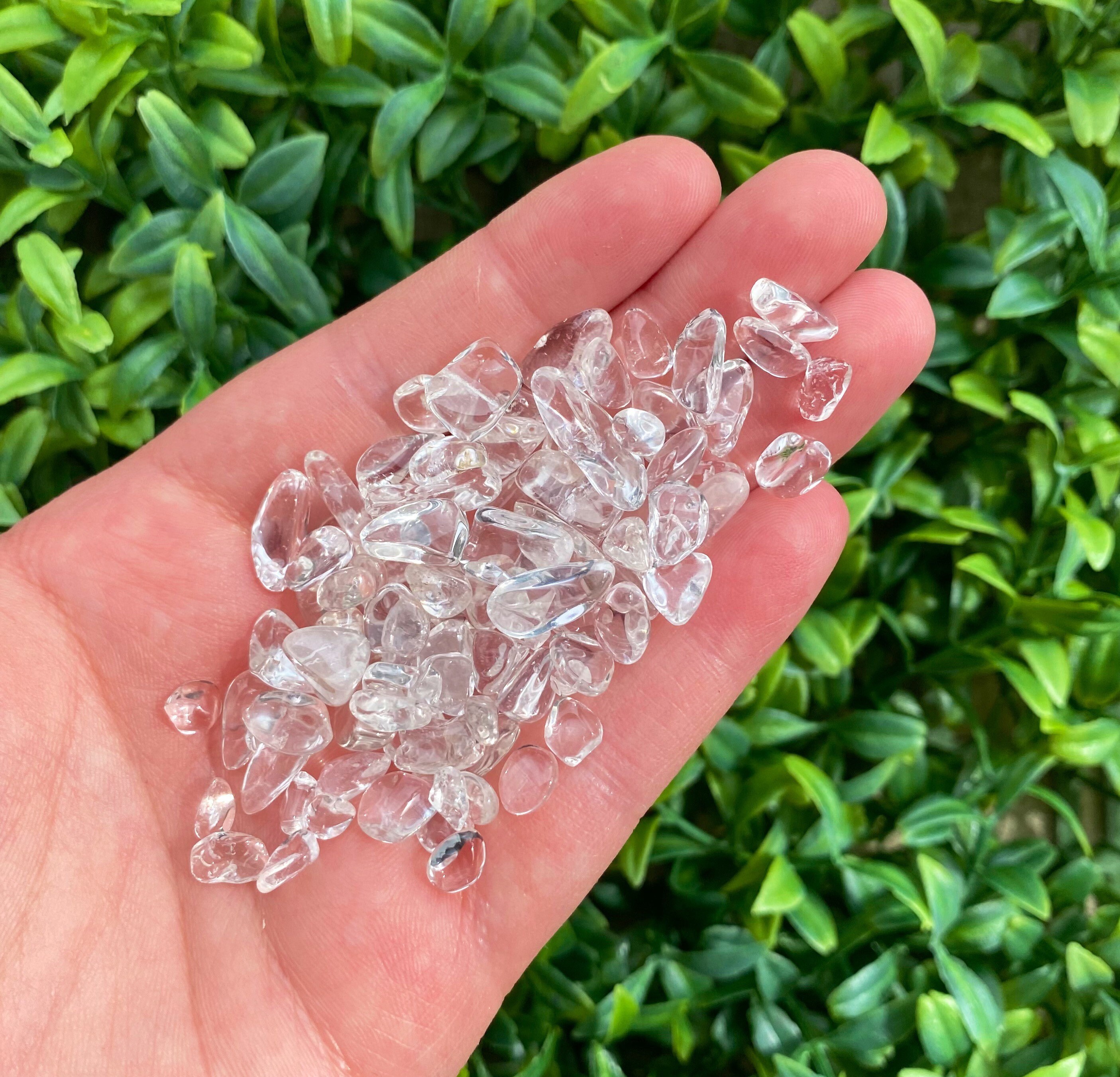 30g Bag Clear Quartz Chips Clear Quartz Crystal Chips Small Etsy