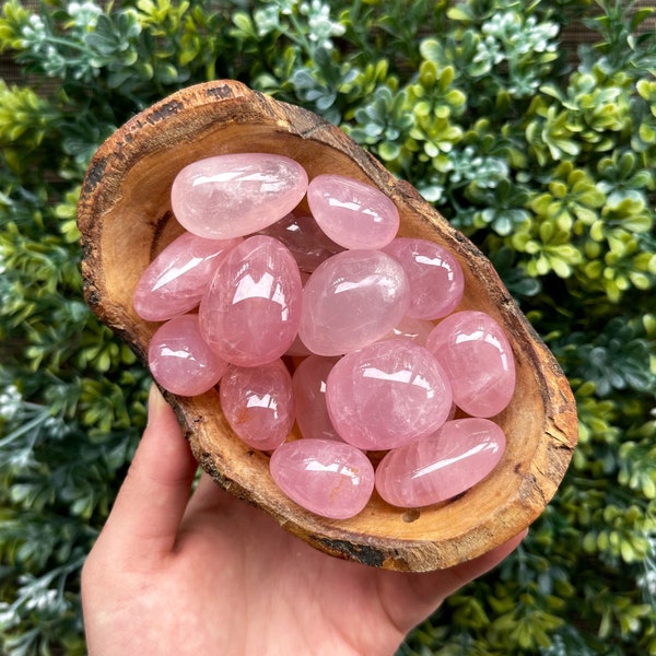 One Star Rose Quartz Tumble, Rose Quartz Tumble, Tumbled Rose Quartz