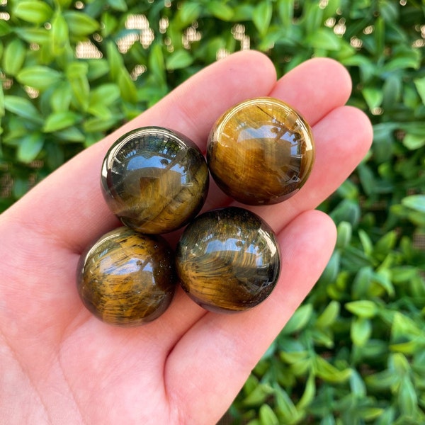 One Mini Tigers Eye Sphere, Tiger Eye Crystal Sphere, Mini Crystal Spheres, Tiger’s Eye
