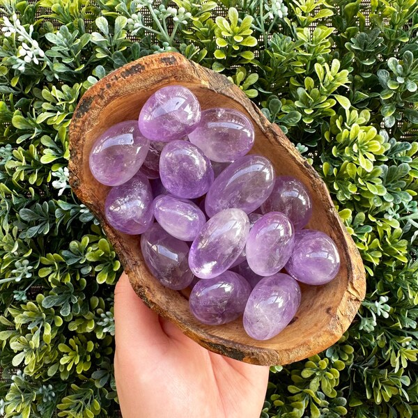 One Amethyst Tumble, Amethyst Tumbled Stone, Tumbles, Crystal Healing